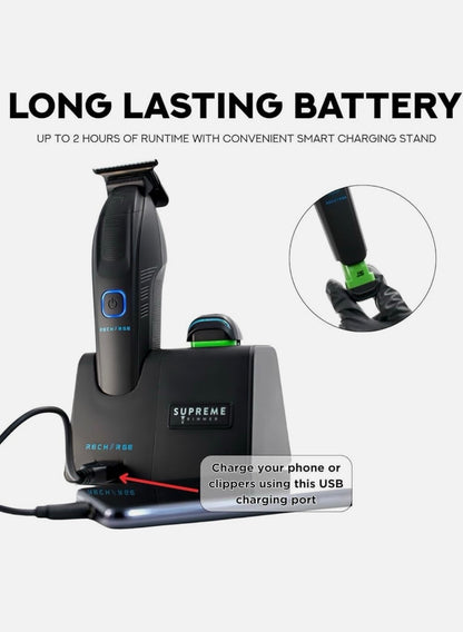 Supreme Trimmer Recharge Trimmer Black