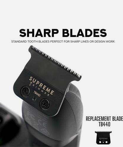 Supreme Trimmer Recharge Trimmer Black