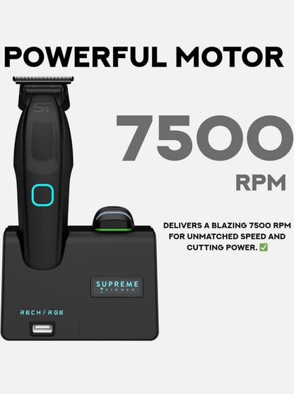 Supreme Trimmer Recharge Trimmer Black